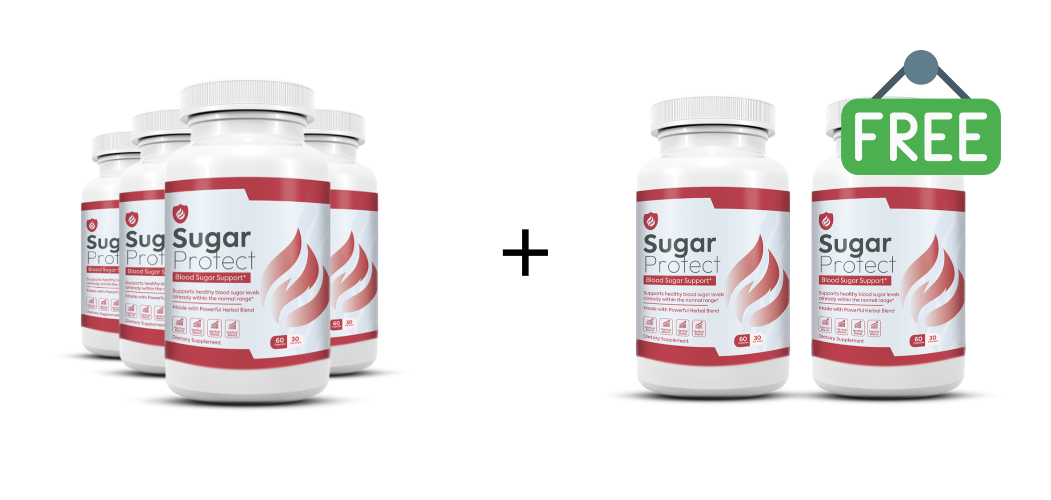 6 Bottles of Sugar Protect